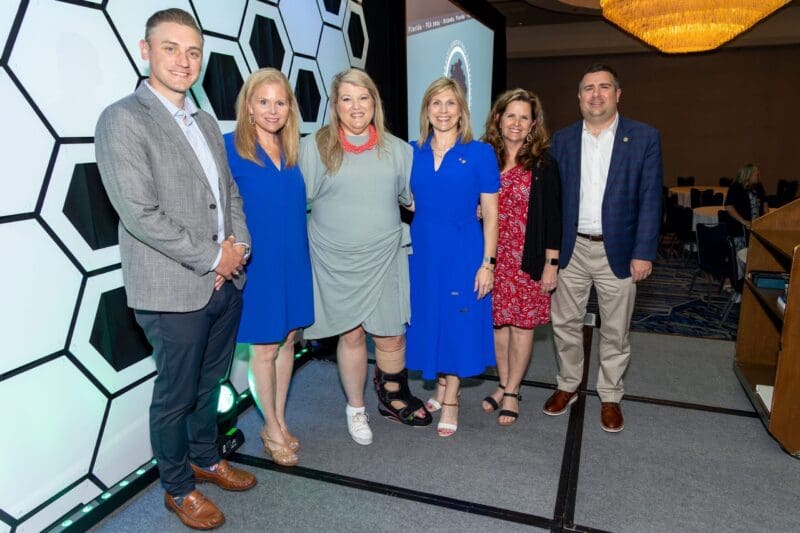 Group of professionals at a conference event.