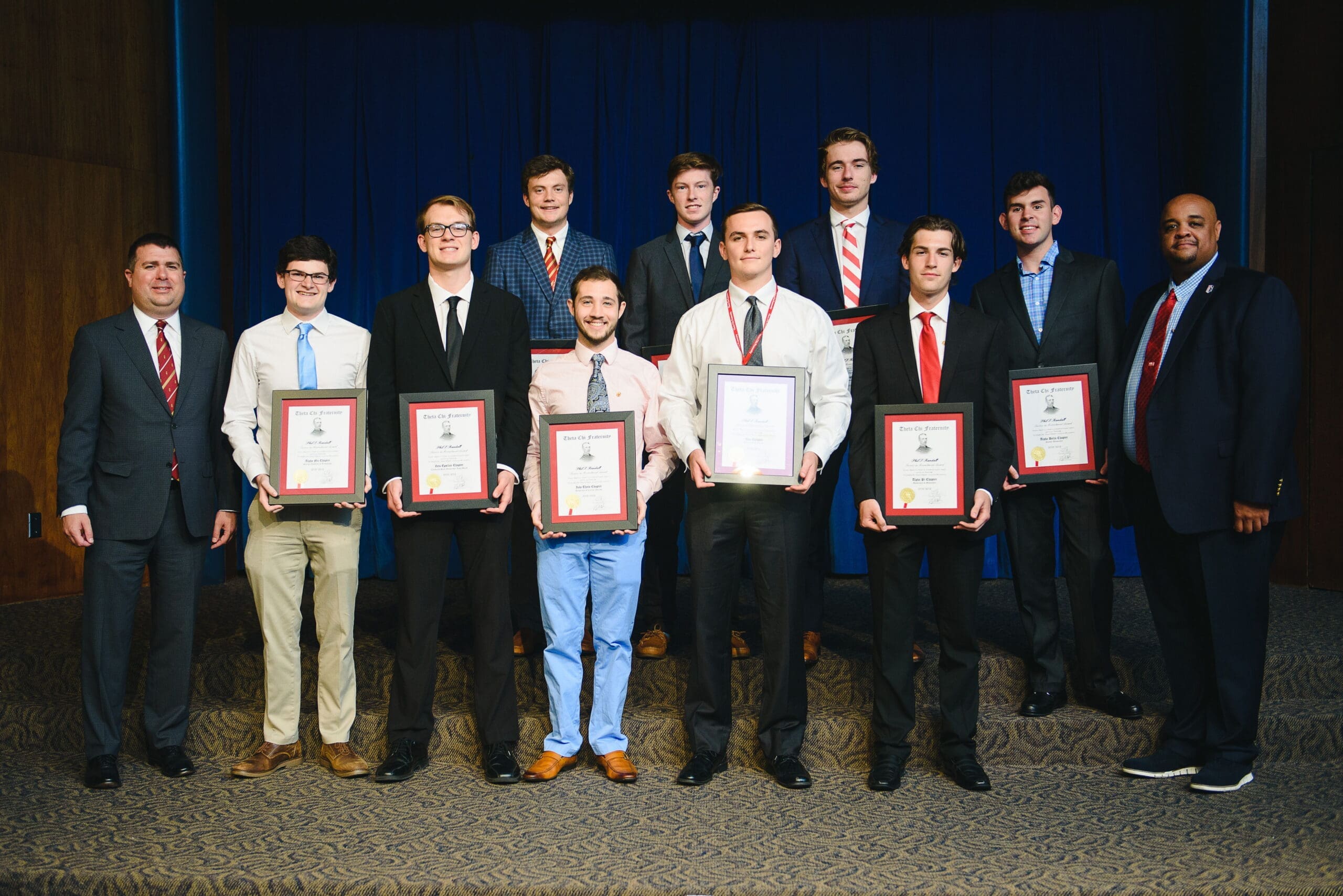 2018/2019 Randall Awards Group of award recipients posing with certificates.
