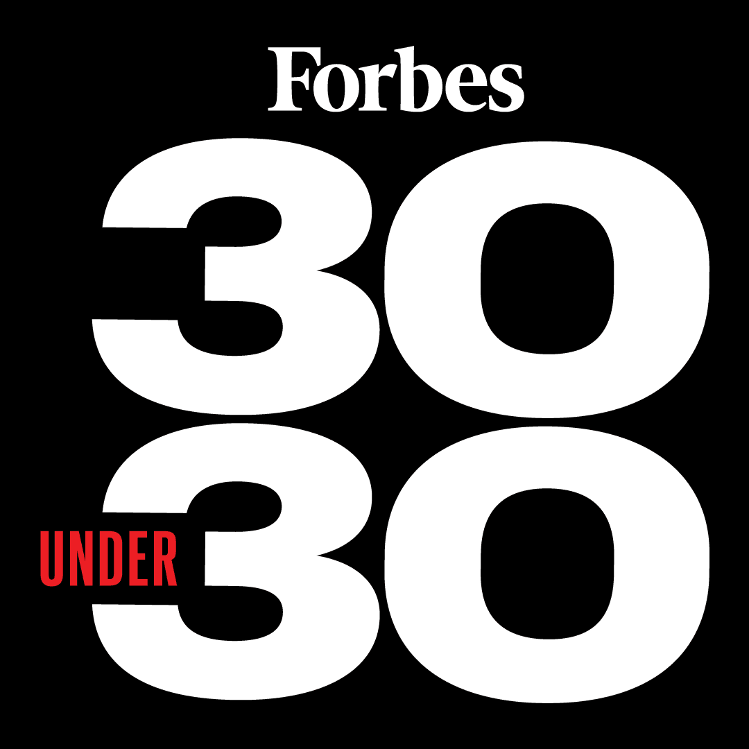 30 Under 30 Forbes 30 Under 30 logo design graphic.