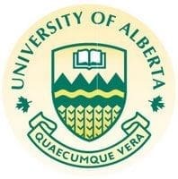 University of Alberta logo featuring green and gold colors.