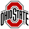 Ohio State University logo in red and black.
