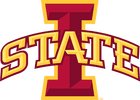 Iowa State University logo in cardinal and gold.