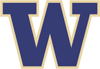 University of Washington logo in purple and gold.
