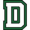 Green and white letter D logo design.