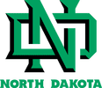 North Dakota logo featuring green and white colors.