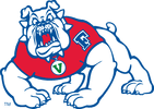 Fresno State Bulldogs mascot logo illustration.