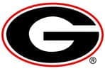University of Georgia logo with red and black colors.