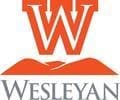 Wesleyan University logo with mountain design.