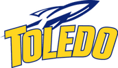 Toledo Rockets logo with blue and yellow colors.