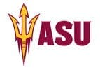 ASU logo with trident and school colors.