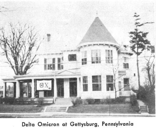 Delta Omicron house in Gettysburg, Pennsylvania.
