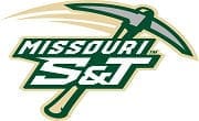 Missouri S&T logo featuring a mining pickaxe.