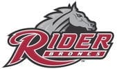 Rider University Broncs logo with horse graphic.