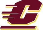 Central Michigan University logo with motion effect.