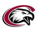 Eagle logo with a red and black design.