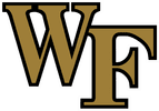 Wake Forest University logo in gold and black.