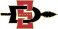 San Diego State University logo with spear design.