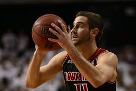 Basketball player preparing to shoot a free throw.