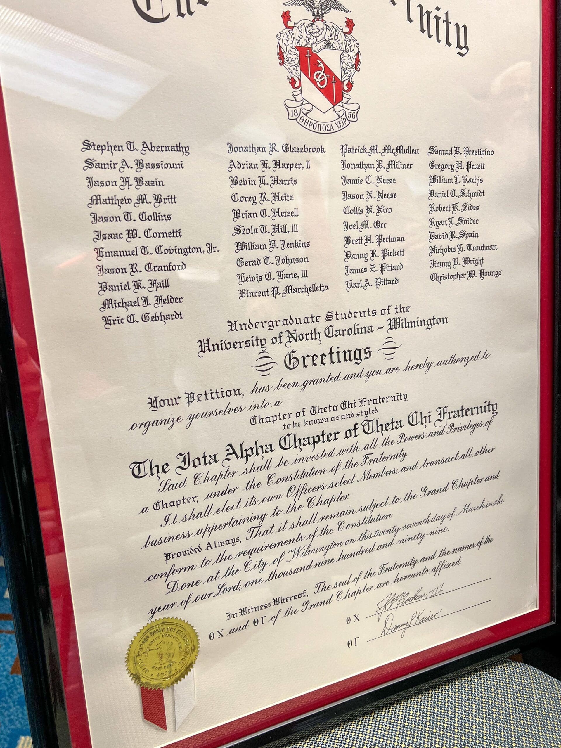 Iota Alpha original charter Iota Alpha original charter