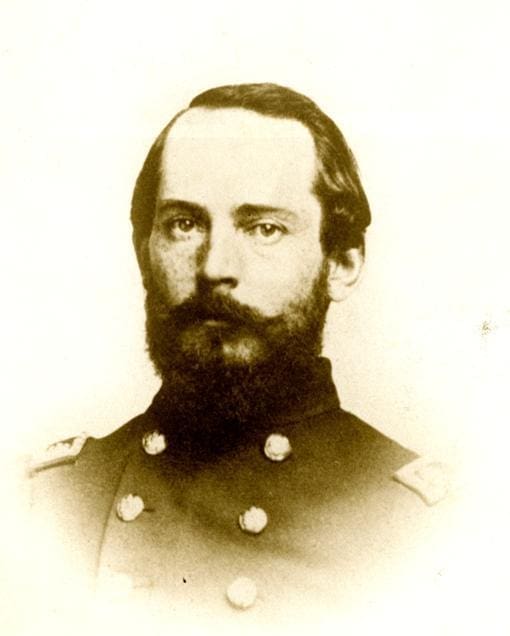 Civil War officer portrait in uniform.