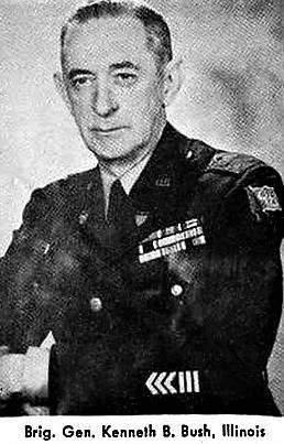 Kenneth Bush Military officer in uniform with medals and insignia.