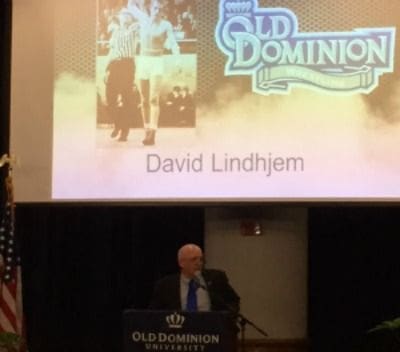 David Lindhjem speaking at Old Dominion University event.