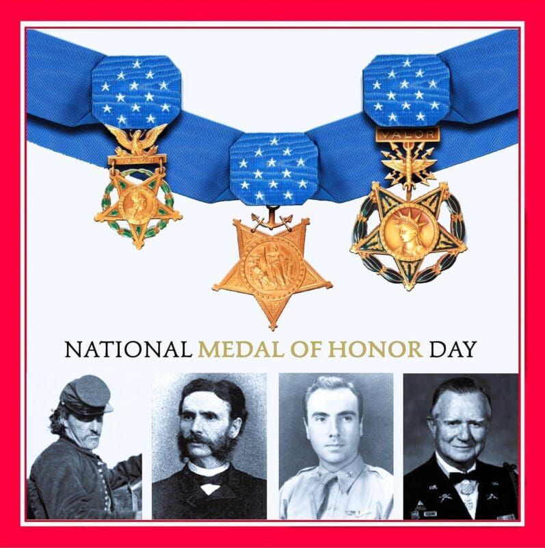 Medal of Honor commemorative image for National Medal of Honor Day.