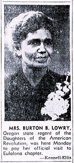 Elderly woman with flowers in historical portrait.