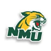 Northern Michigan University wildcat logo design.