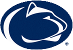 Penn State Nittany Lions logo in blue and white.