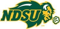 NDSU bison logo in green and yellow colors.