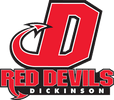 Dickinson Red Devils logo design in vibrant colors.