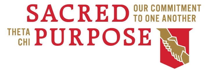 Text graphic featuring "Sacred Purpose" and tagline.