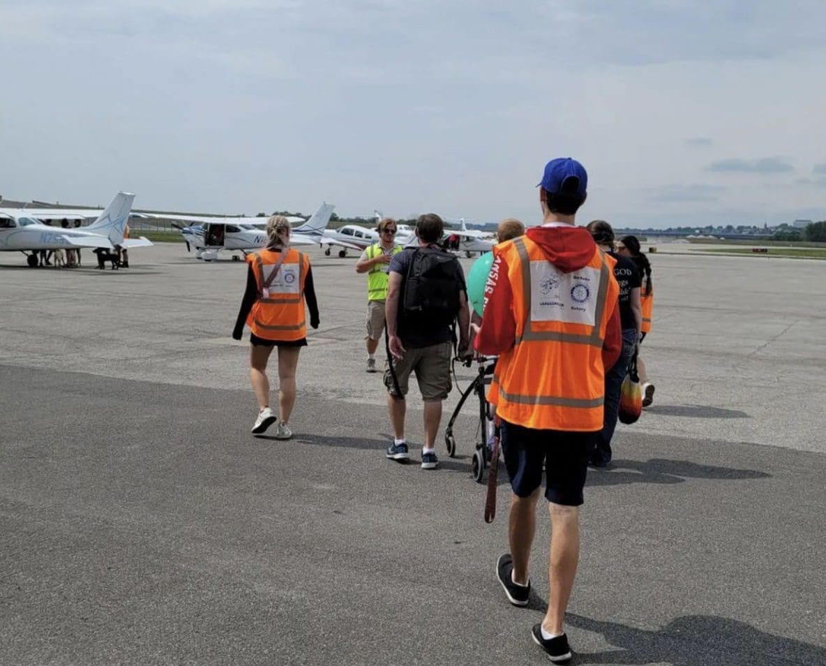 Epsilon Phi brothers on the tarmac Epsilon Phi brothers on the tarmac
