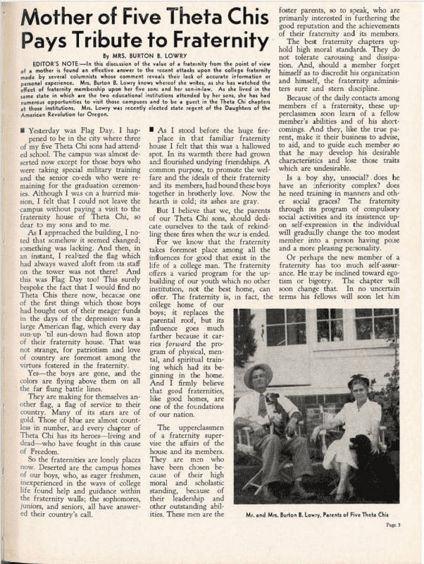 Historical newspaper article discussing Flag Day celebrations.