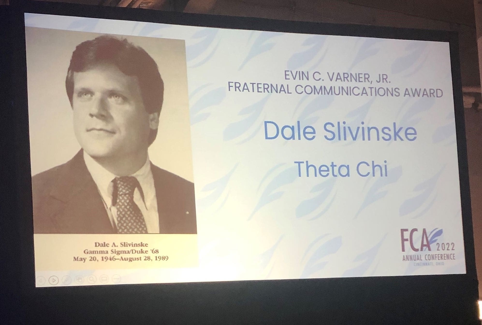 Dale Slivinske posthumously honored Dale Slivinske posthumously honored