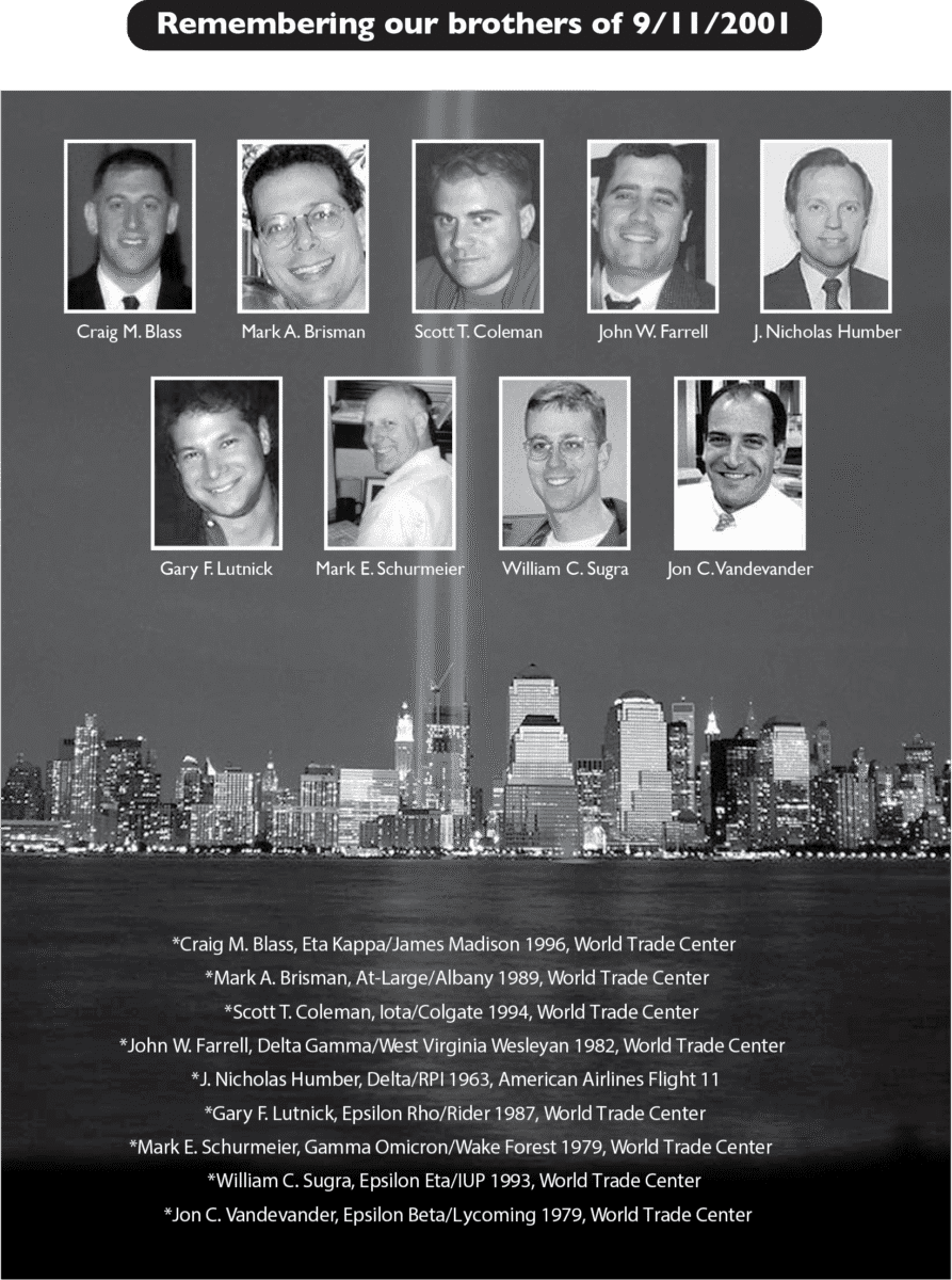 Tribute to individuals lost on September 11, 2001.