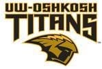 UW-Oshkosh Titans logo featuring a fierce warrior design.