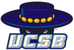 UCSB mascot logo featuring a hat and eyes.