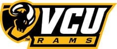 VCU Rams logo featuring a ram and bold text.