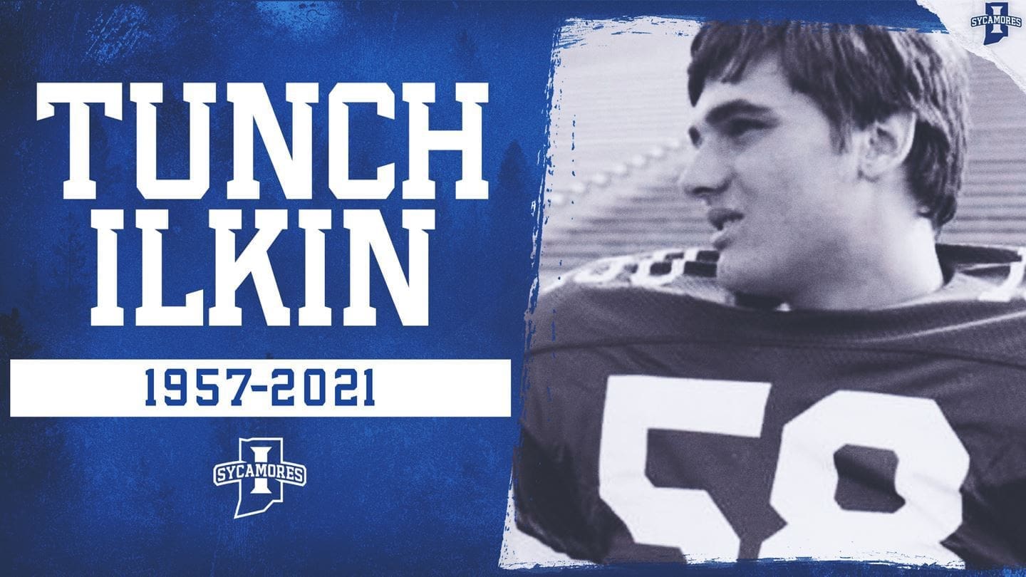 Tunch Ilkin Tribute to Finch Kin, 1957-2021, Indiana State football.