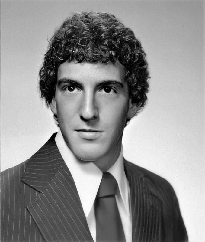 Professional black and white portrait of young man.