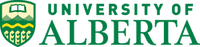 University of Alberta logo with green and gold colors.