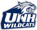 UNH Wildcats logo featuring a fierce wildcat design.