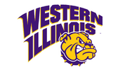 Western Illinois University logo featuring a fierce bulldog.