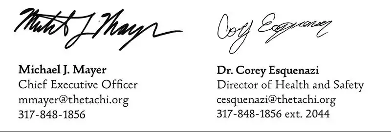 signatures of Michael J. Mayer and Dr. Corey Esquenazi