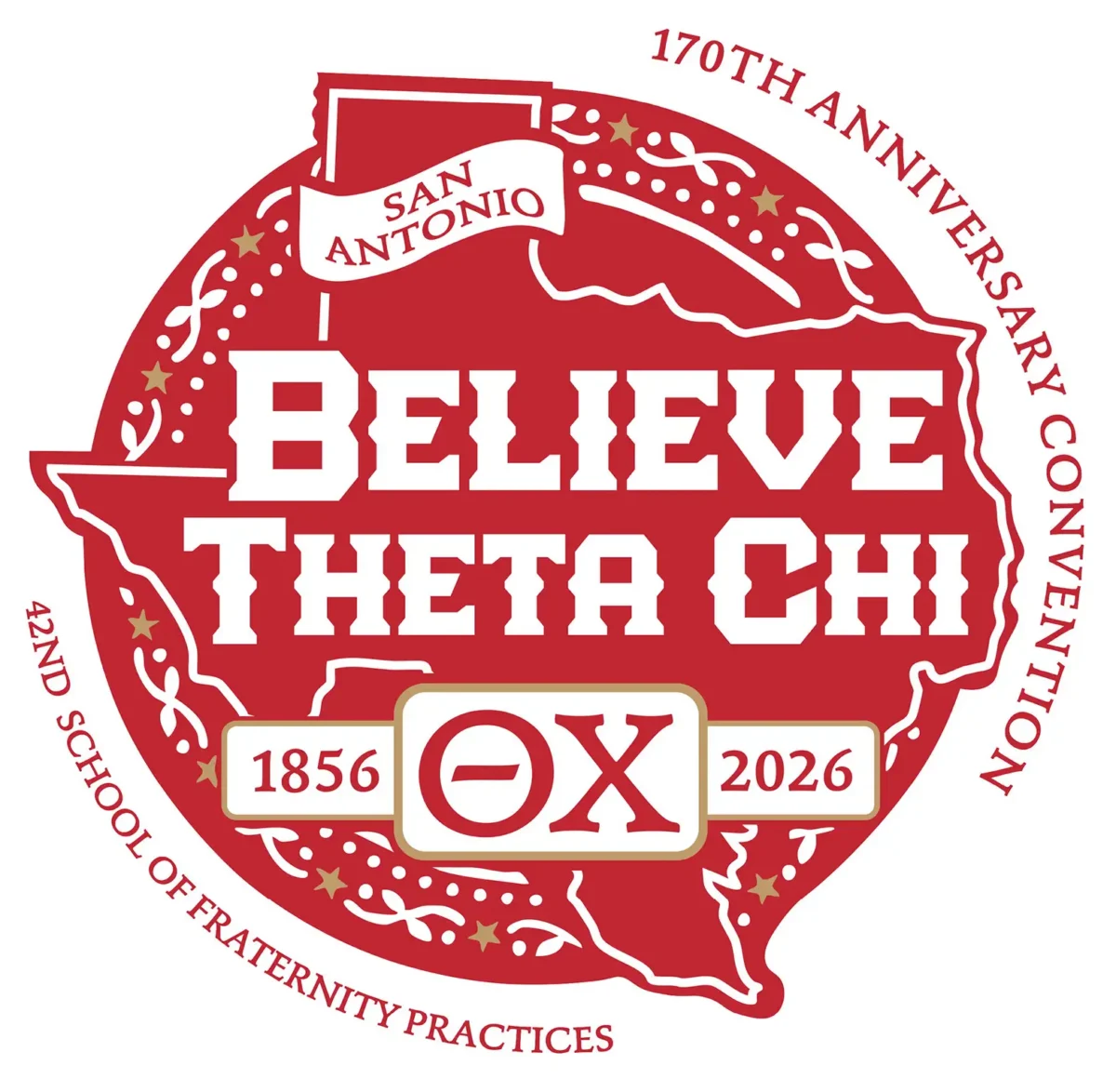 Believe Theta Chi 170th Anniversary Convention Logo