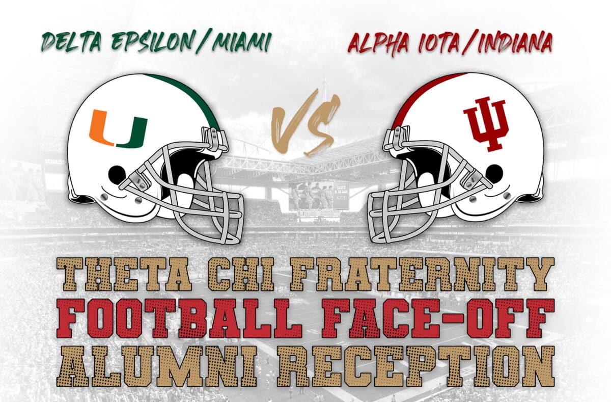 Theta Chi Football Face-off Alumni Reception graphic