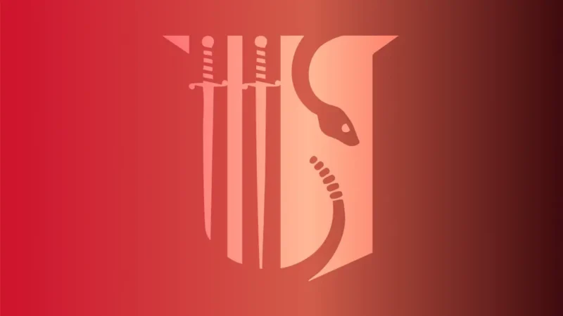 Theta Chi shield logo on a background
