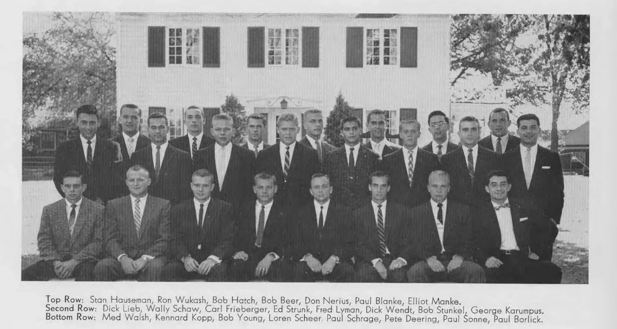 Theta Chi 1957 yearbook photo